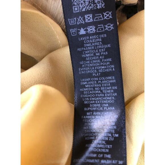 Topshop Dress Floral Print Cut Out Tie Neck Chuck On Ruffle Mini Yellow Black 2 - Picture 10 of 12